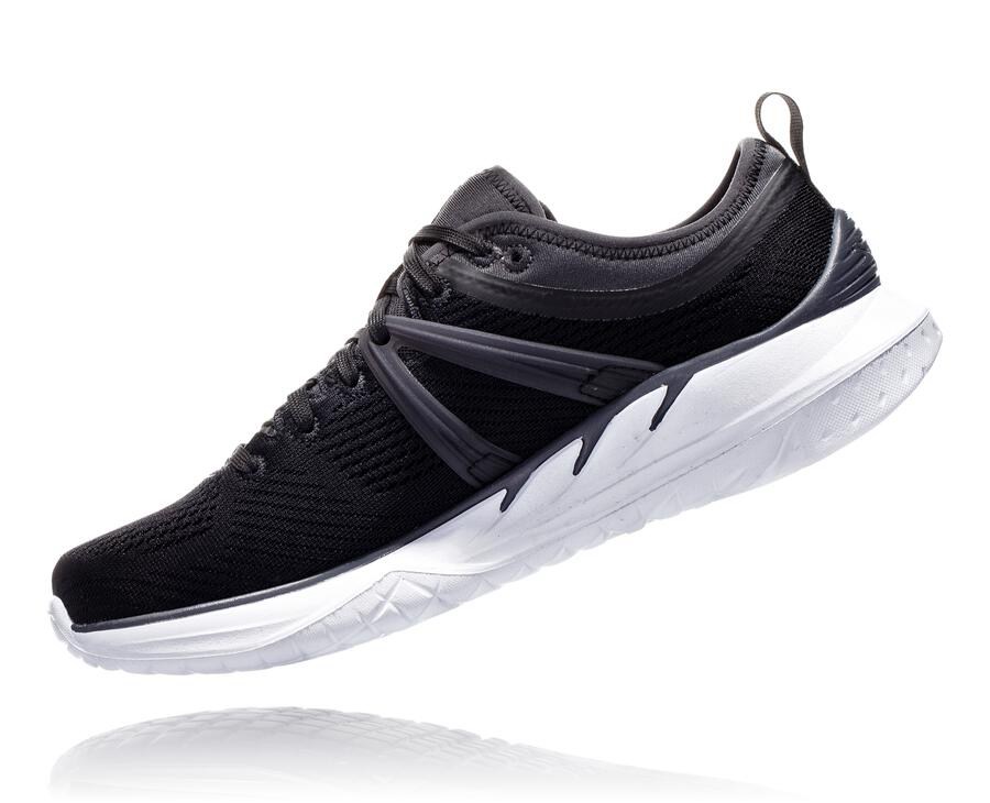 Hoka One One Running Shoes Womens Black/White - Tivra - 64180TCZO